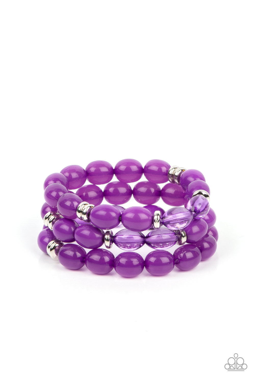 Paparazzi - Coastal Coastin - Purple Bracelet - Alies Bling Bar