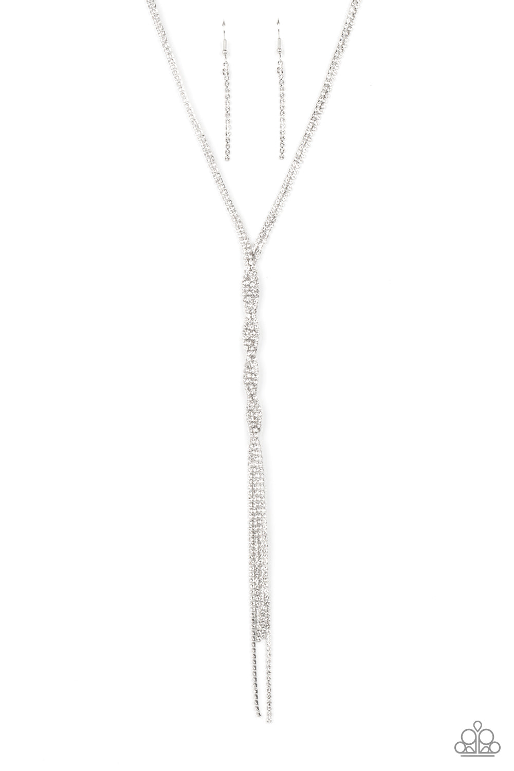 Impressively Icy - White Necklace - Life of the Party Exclusive March 2022
