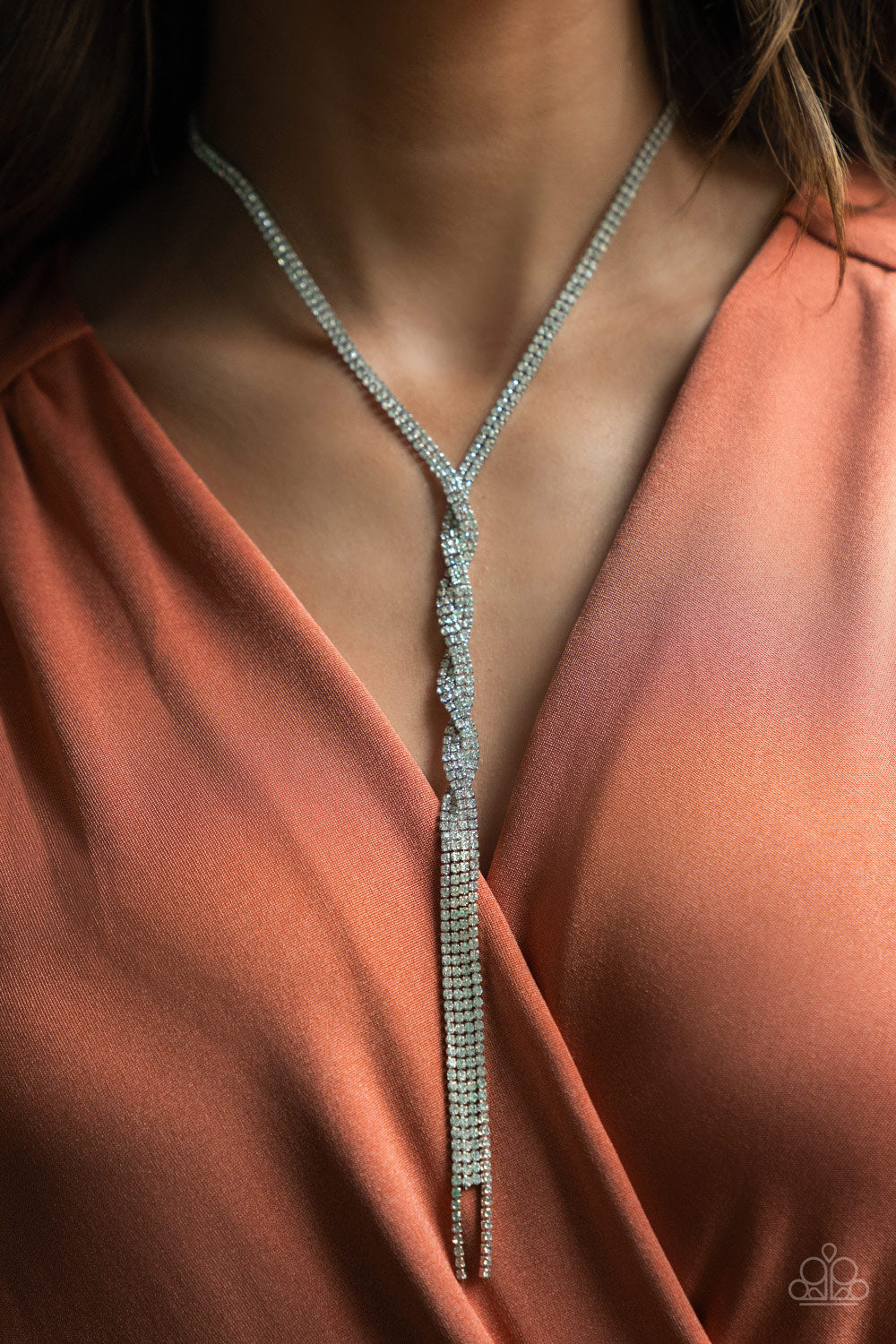 Impressively Icy - White Necklace - Life of the Party Exclusive March 2022