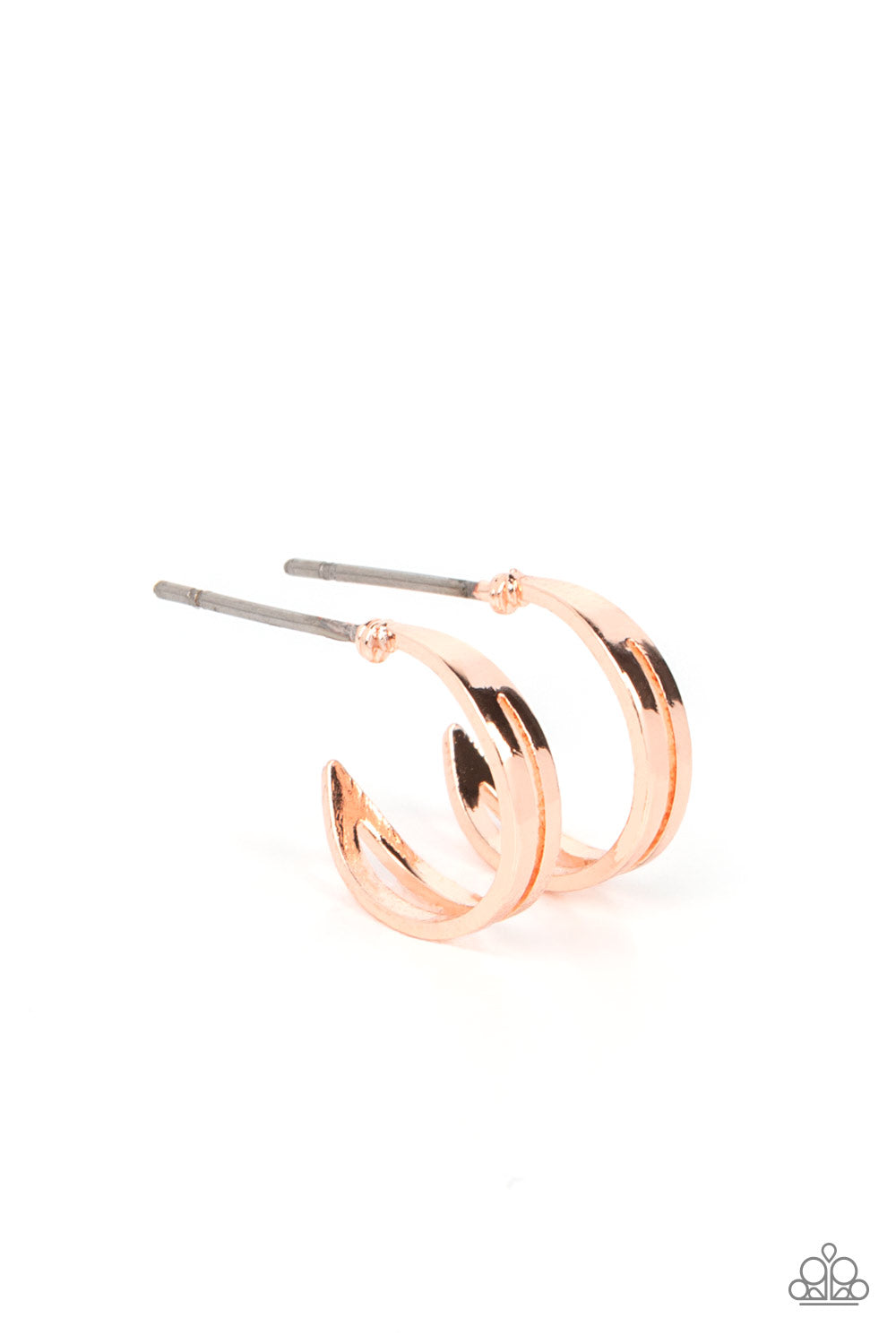 Paparazzi - SMALLEST of Them All - Rose Gold Earrings - Alies Bling Bar
