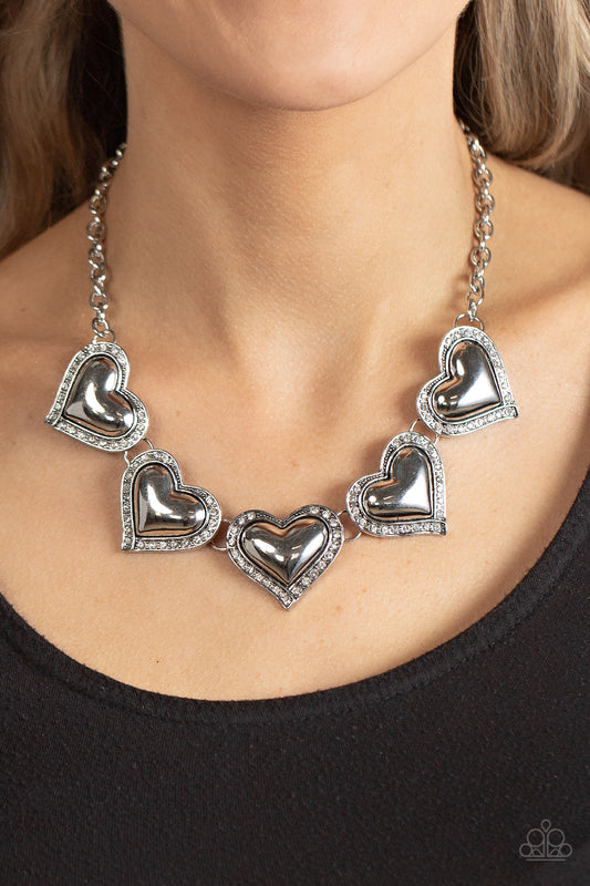Paparazzi - Kindred Hearts - White Necklace