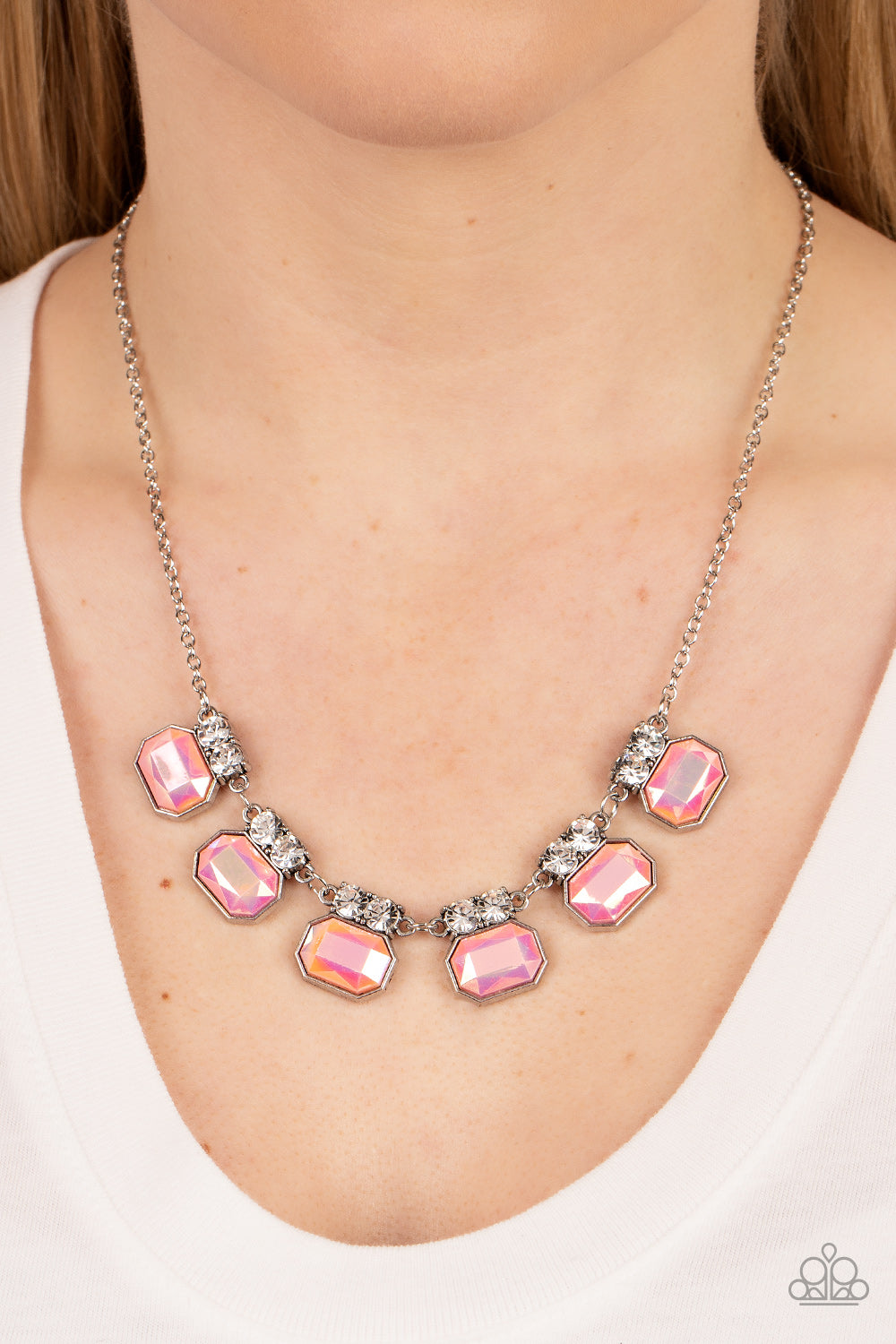 Paparazzi - Interstellar Inspiration - Pink Necklace - Alies Bling Bar