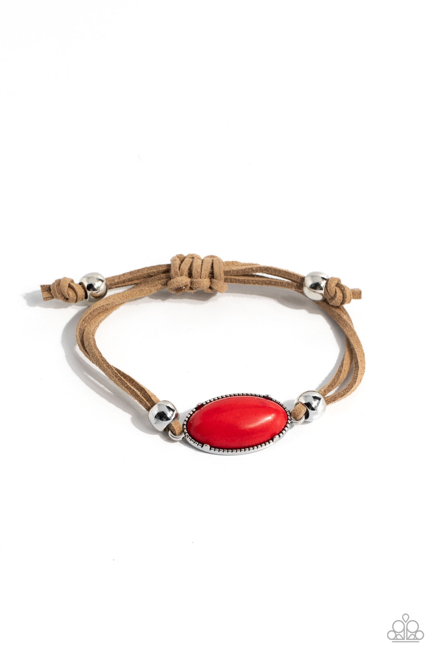 Desertscape Drive - Red Bracelet - Paparazzi Accessories - Alies Bling Bar