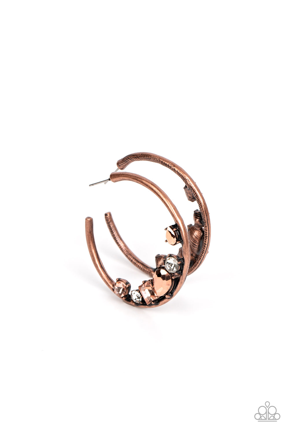 Paparazzi - Attractive Allure - Copper Earrings