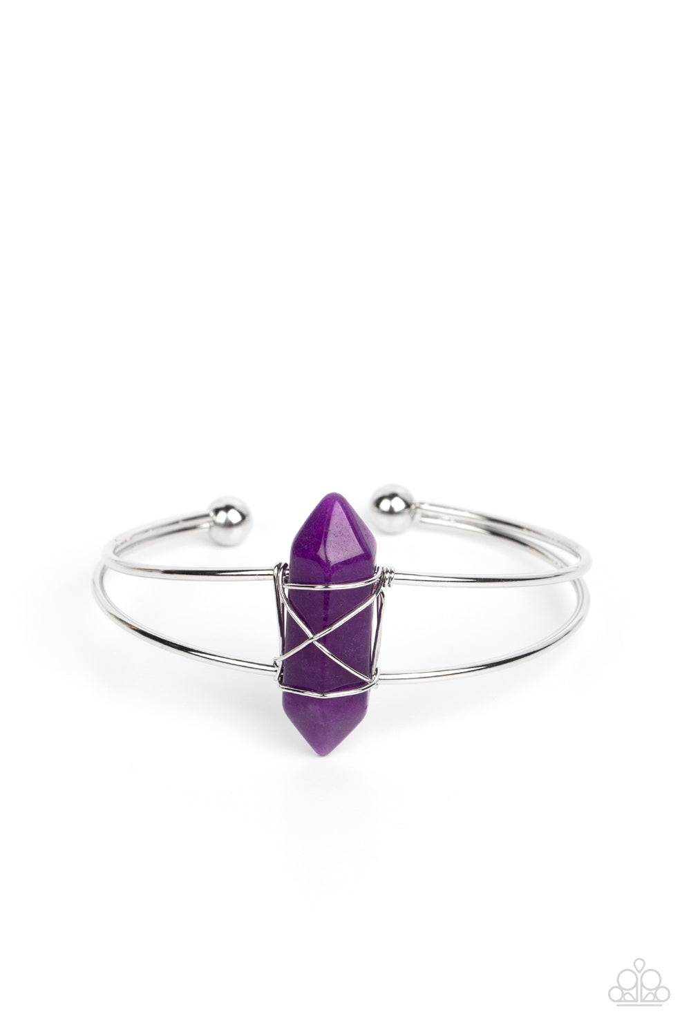 Terra Transcendence - Purple Bracelet - Paparazzi Accessories - Alies Bling Bar