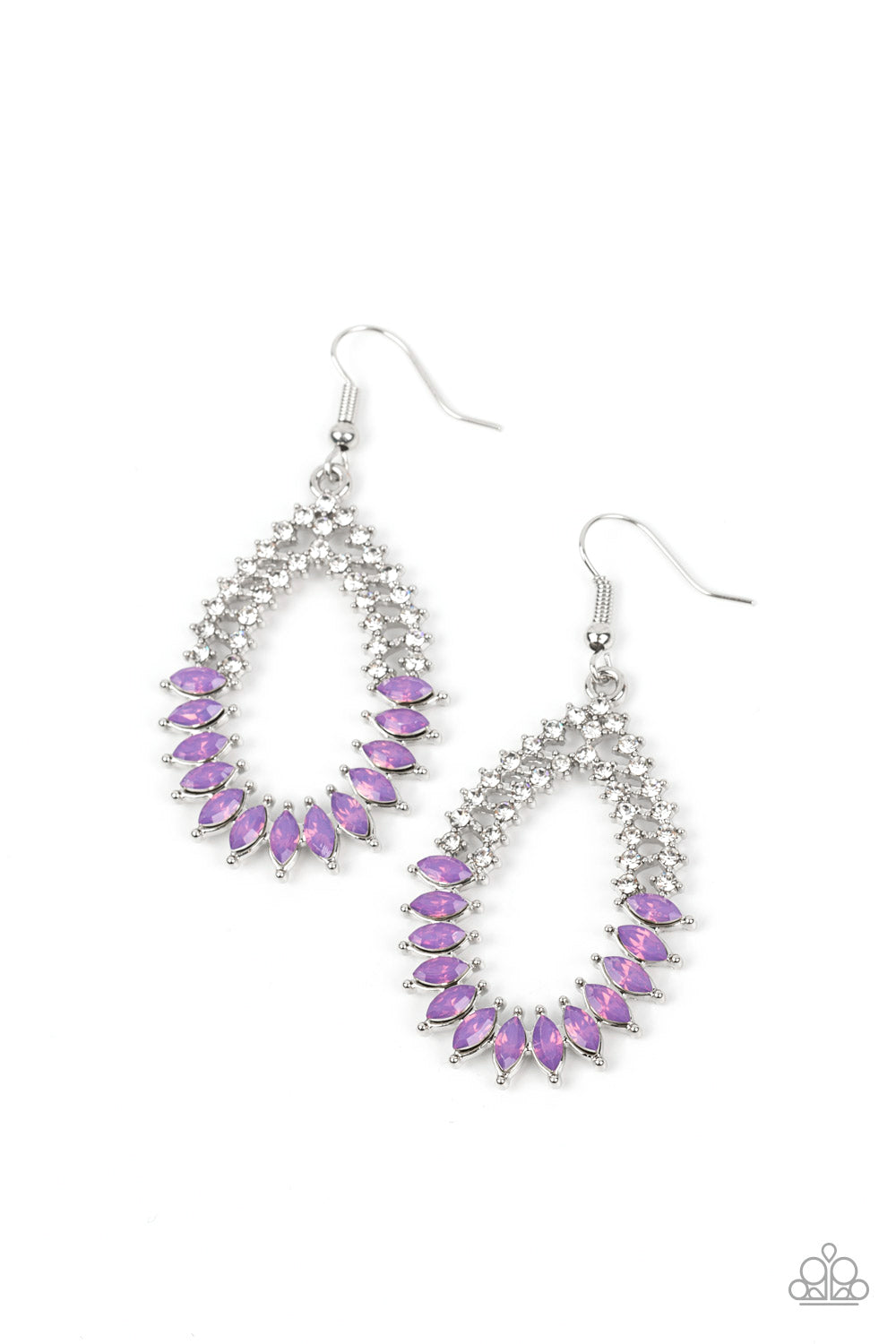 Paparazzi  - Lucid Luster - Purple Earrings - Alies Bling Bar