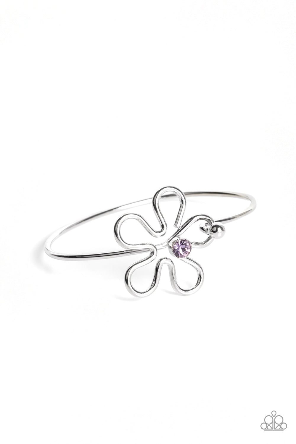 Paparazzi  - Floral Innovation - Purple Bracelet - Alies Bling Bar