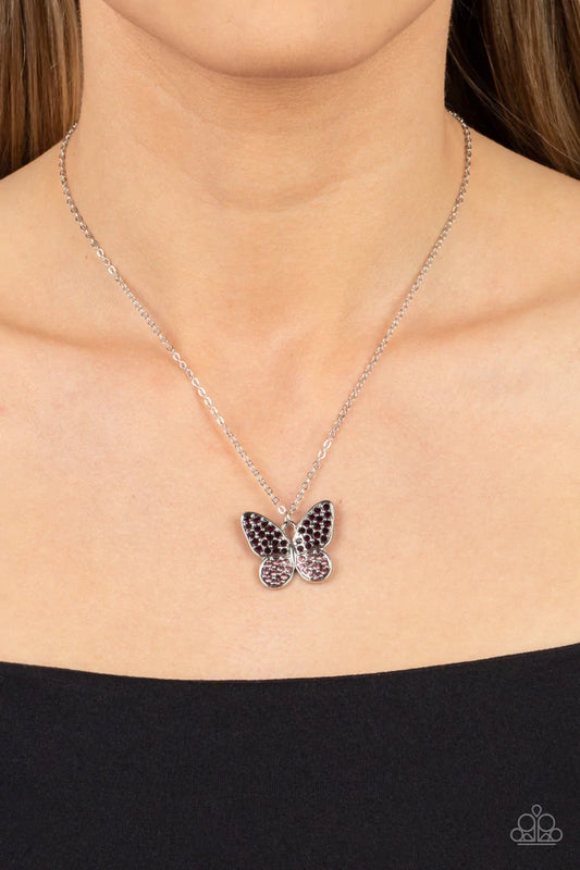 Paparazzi Flutter Forte - Purple Necklace - Alies Bling Bar