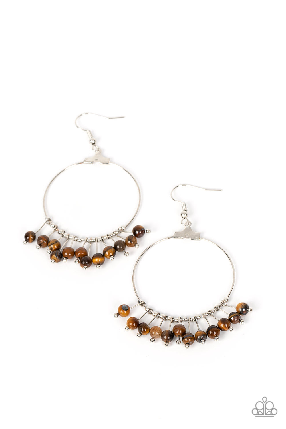 Free Your Soul - Brown Earrings - Paparazzi Accessories - Alies Bling Bar