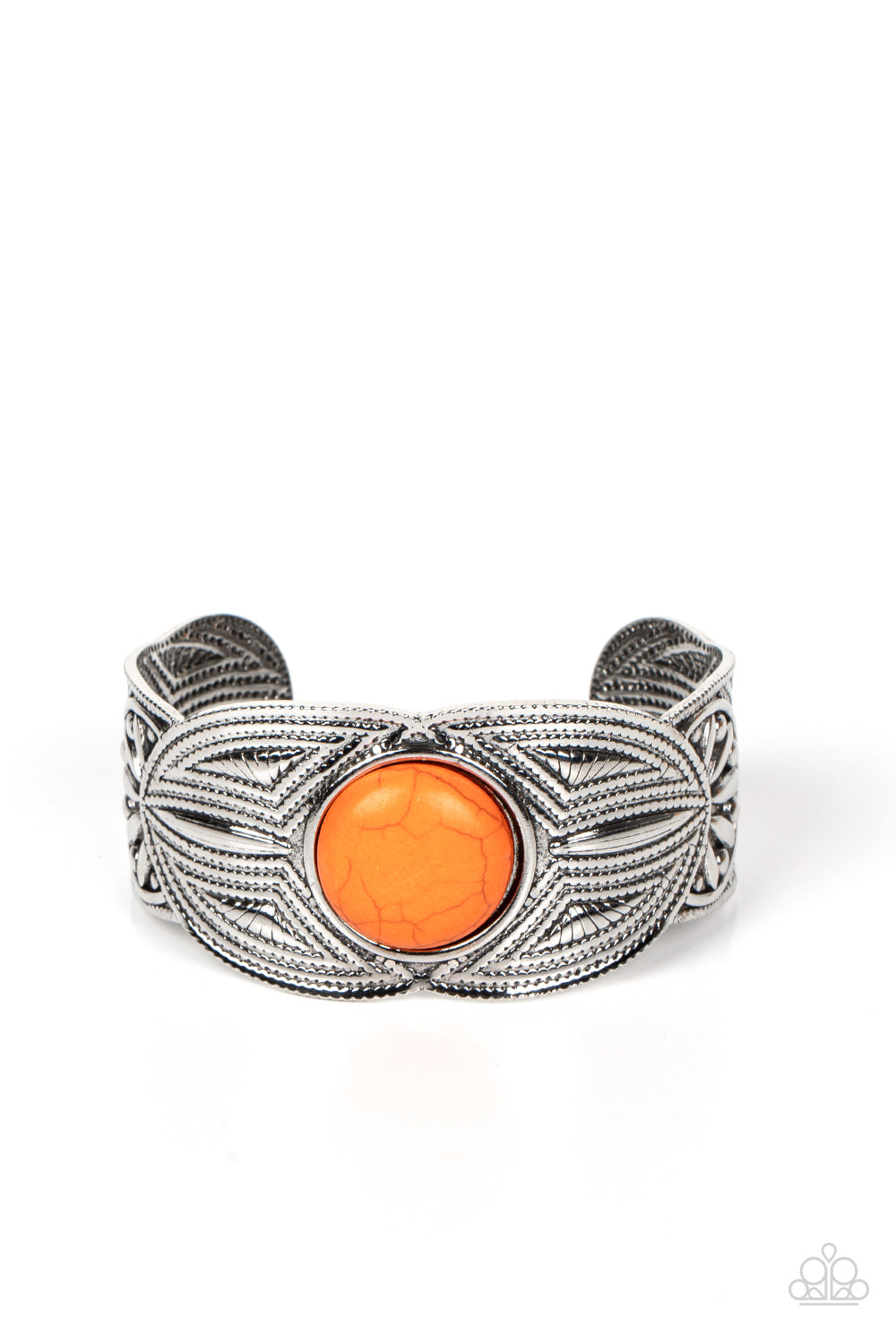 Western Odyssey - Orange Bracelet -Paparazzi Accessories - Alies Bling Bar