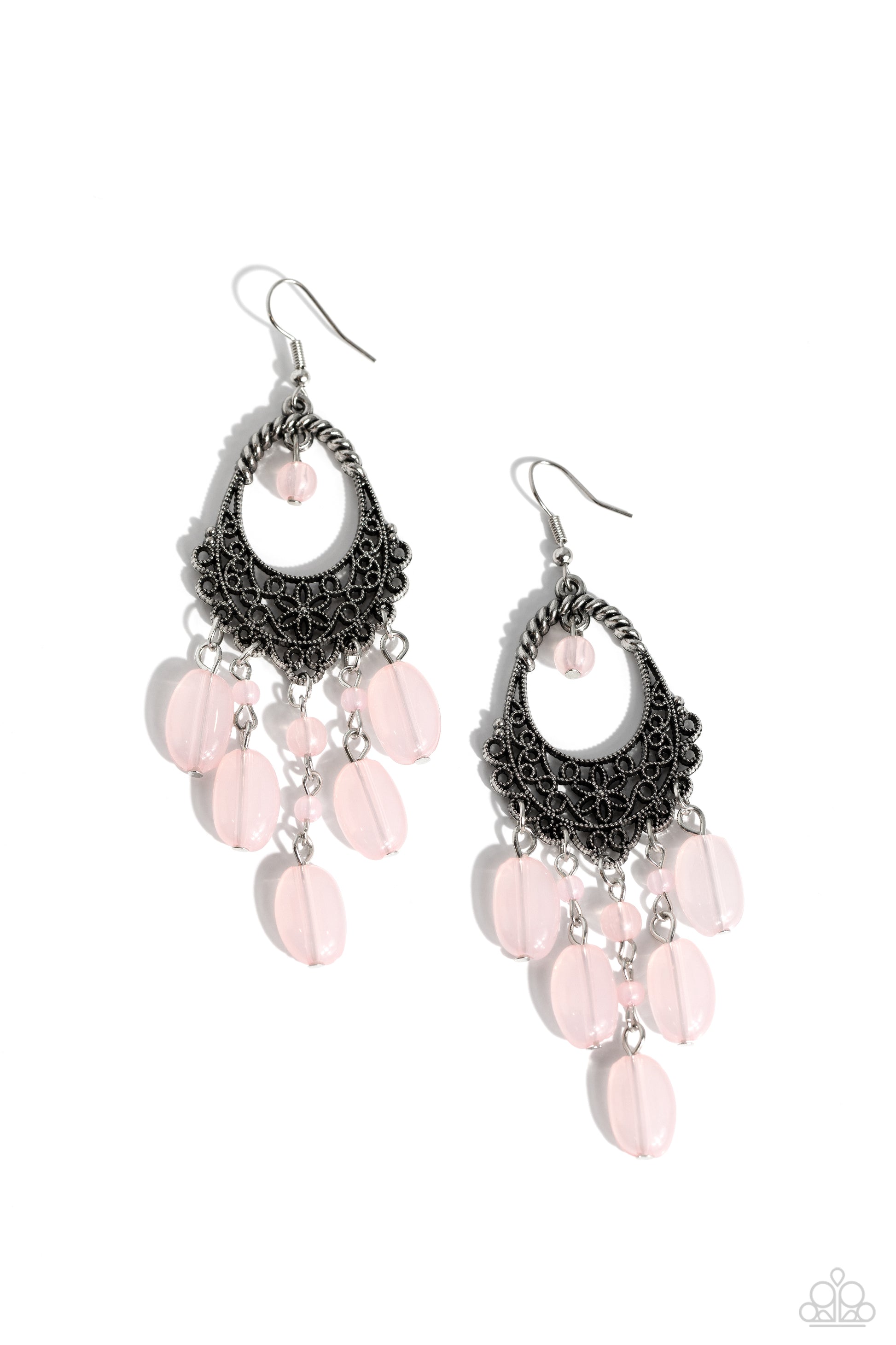 Botanical Escape - Pink Earrings - Paparazzi Accessories - Alies Bling Bar