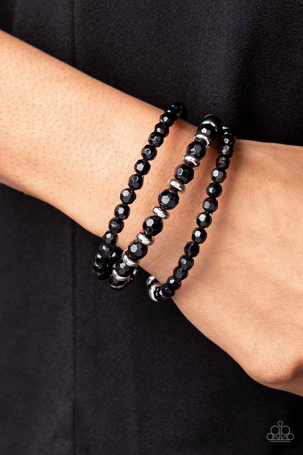 Its a Vibe - Black Bracelet -Paparazzi Accessories Preorder - Alies Bling Bar