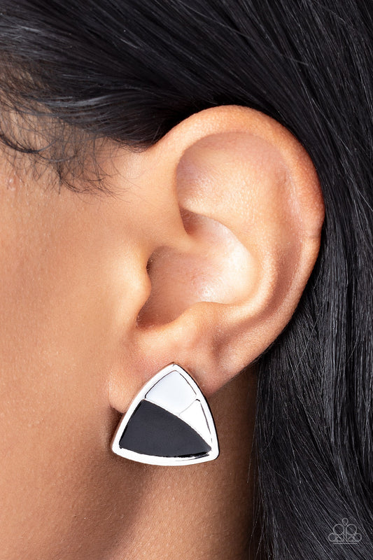 Kaleidoscopic Collision - Black Earrings - Paparazzi Accessories - Alies Bling Bar