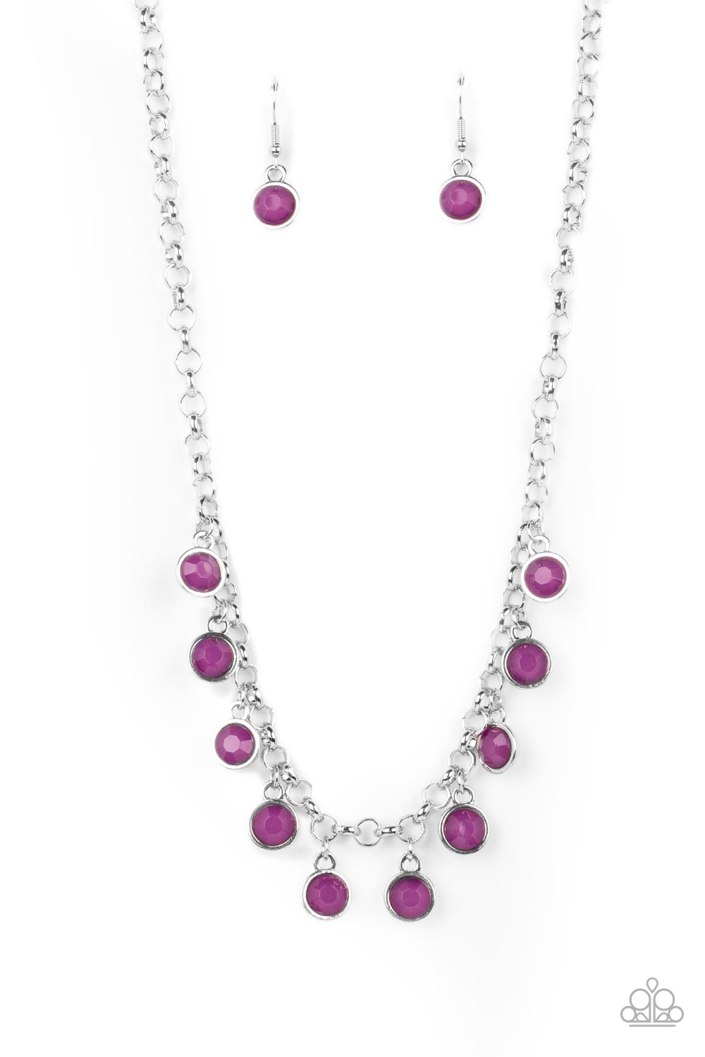 Moonbeam Magic - Purple Necklace - Paparazzi Accessories - Alies Bling Bar