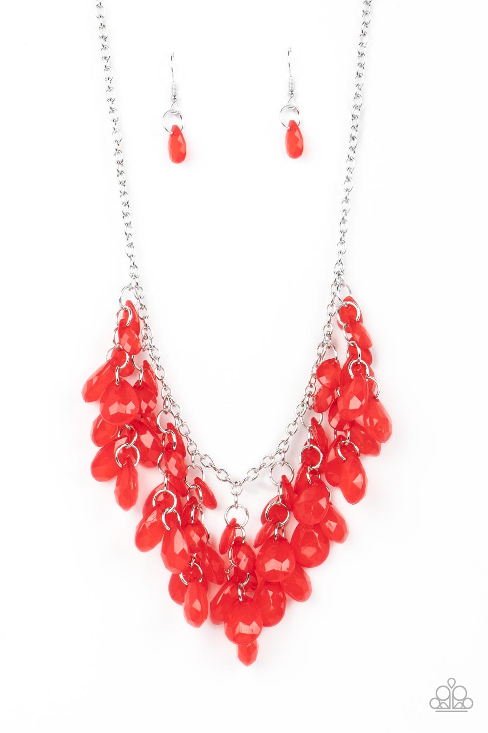 Paparazzi - Crystal Cabaret - Red Necklace - Alies Bling Bar