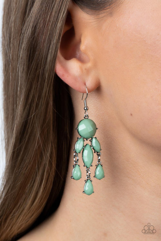 Summer Feeling - Green Earrings - Paparazzi Accessories - Alies Bling Bar