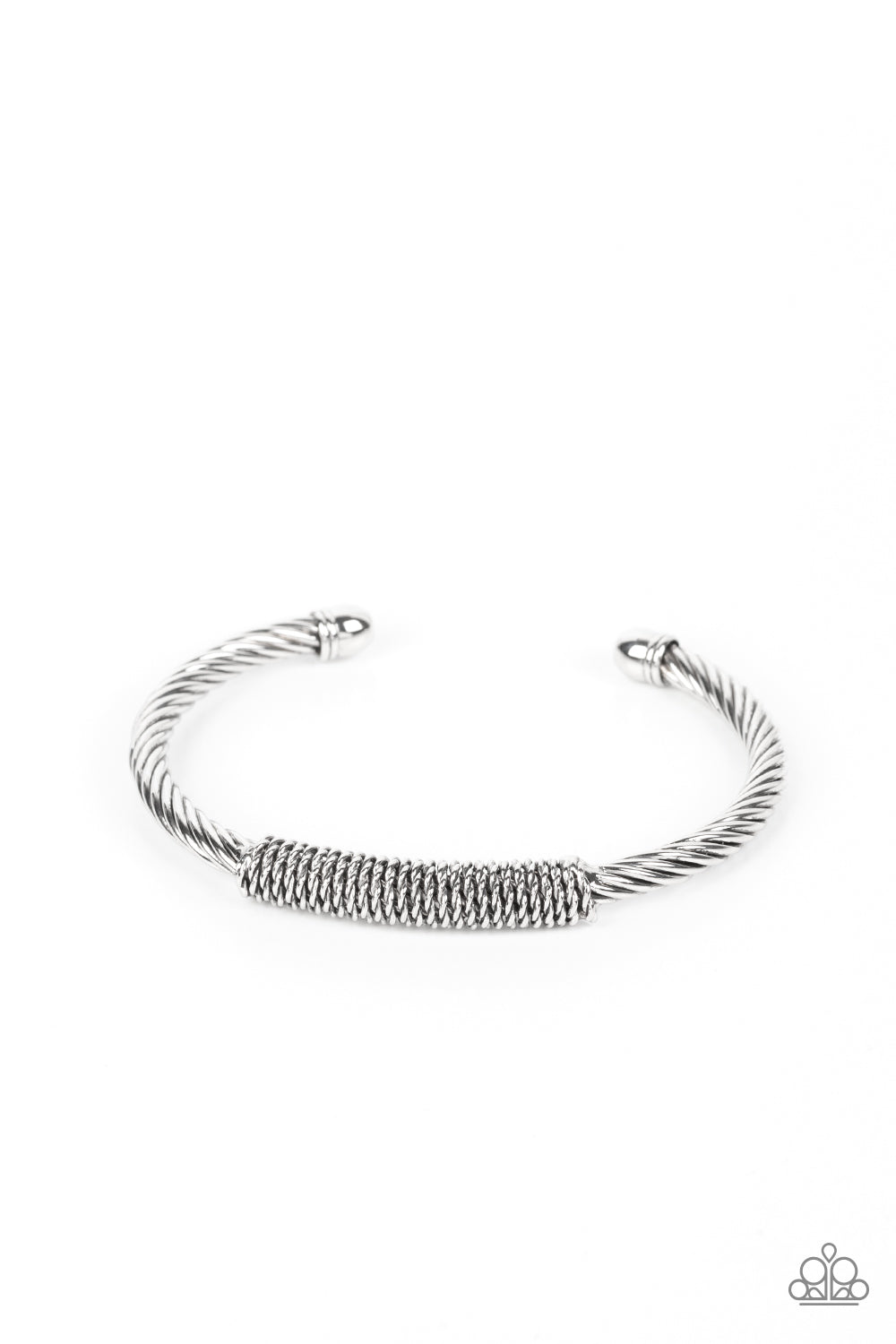 Paparazzi - CABLE-Minded - Silver Bracelet - Alies Bling Bar