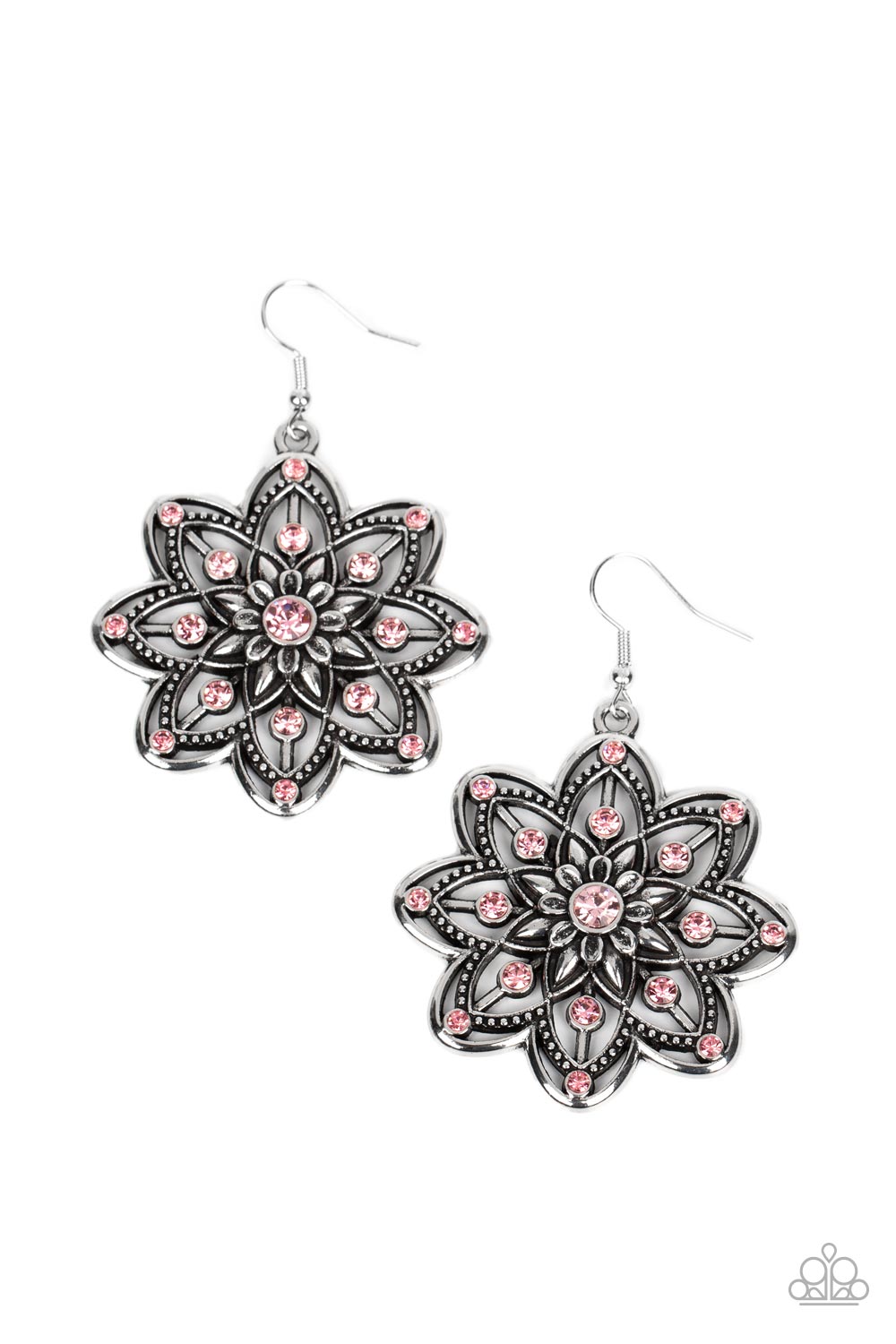 Prismatic Perennial - Pink Earrings - Paparazzi Accessories - Alies Bling Bar