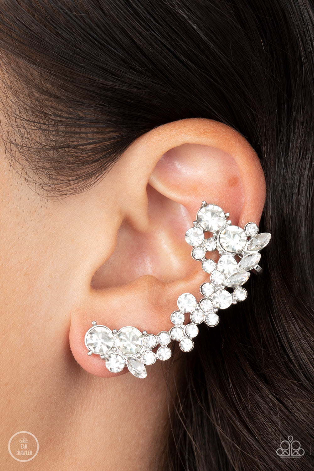 Paparazzi - Astronomical Allure - White Earrings - Alies Bling Bar