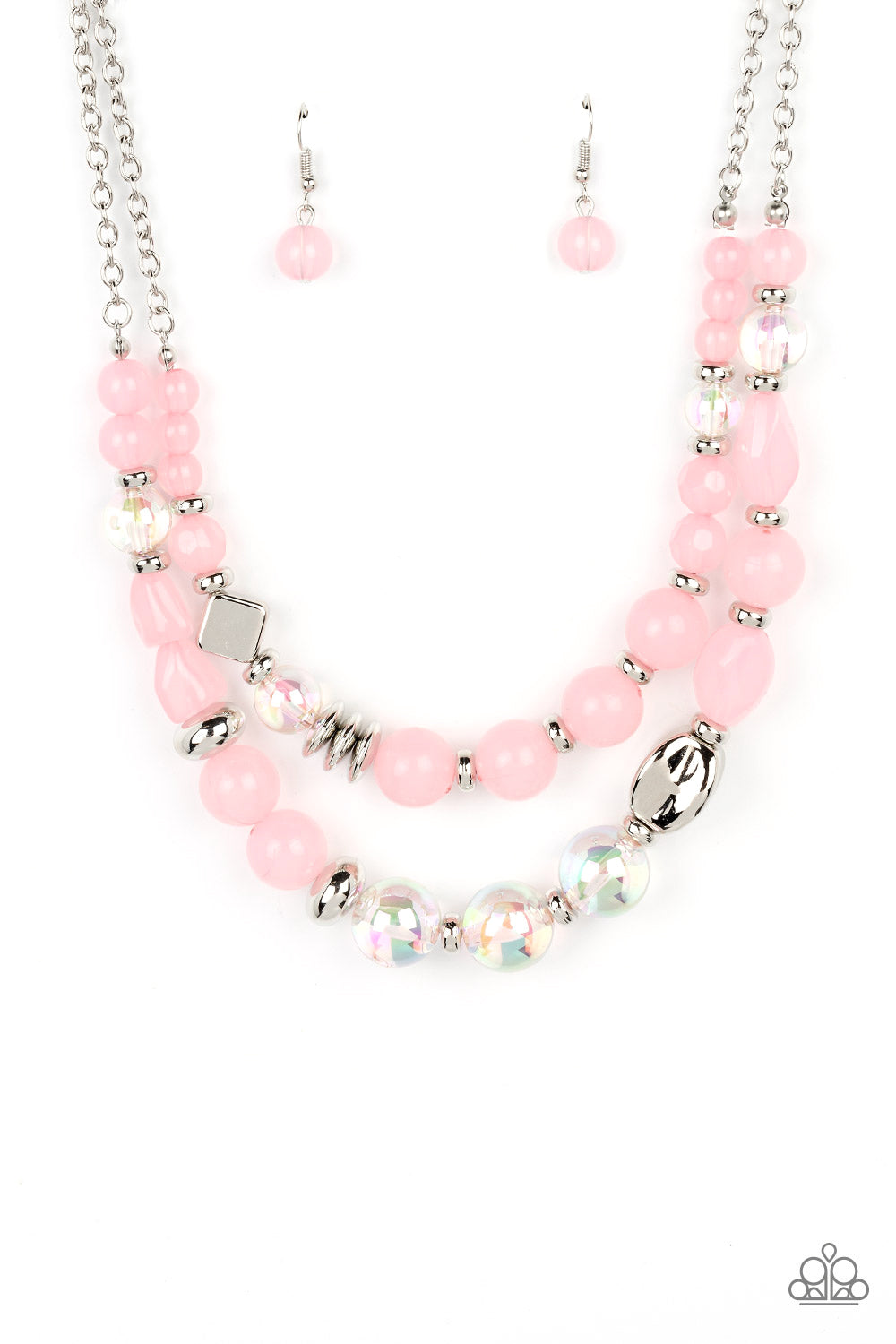 Paparazzi - Mere Magic - Pink Necklace - Alies Bling Bar