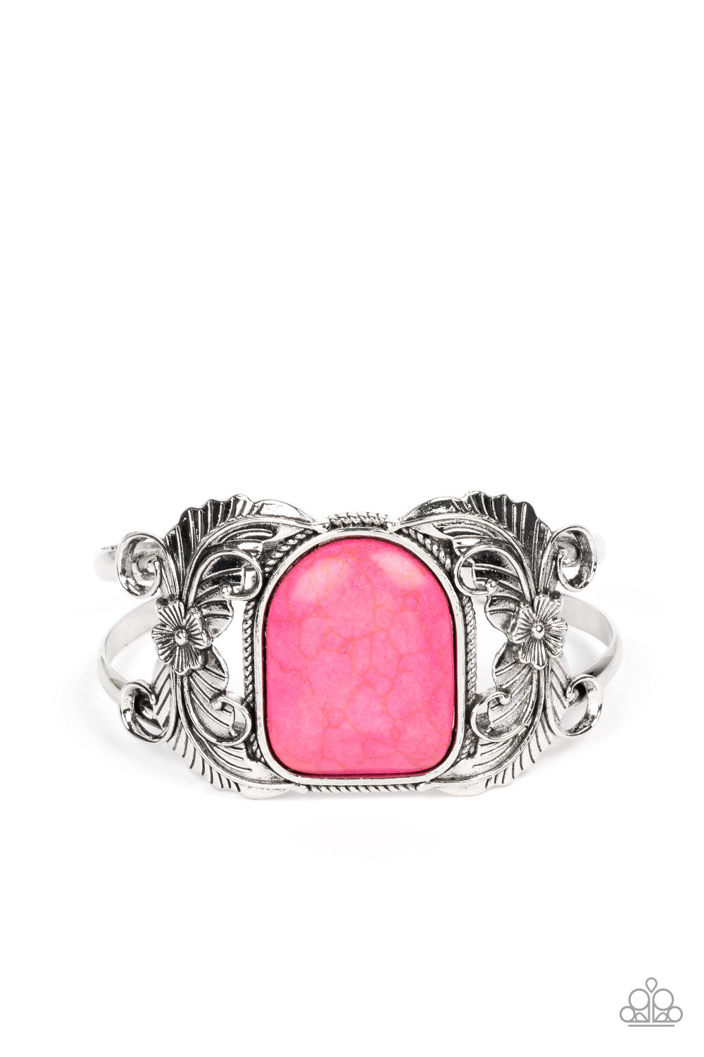 Dune Garden - Pink Bracelet - Paparazzi Accessories - Alies Bling Bar