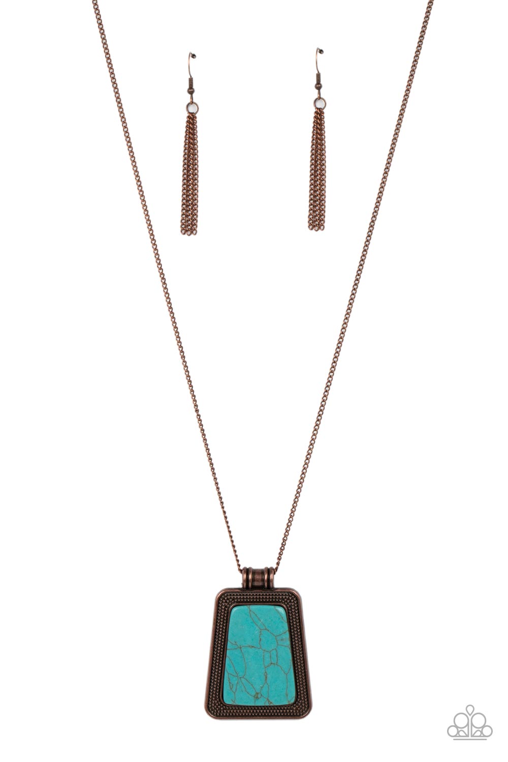 Private Plateau - Copper Necklace - Paparazzi Accessories - Alies Bling Bar