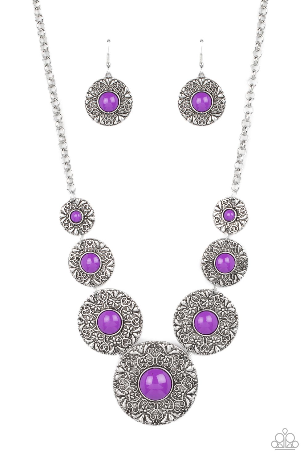 Garden Glade - Purple Necklace - Paparazzi Accessories - Alies Bling Bar