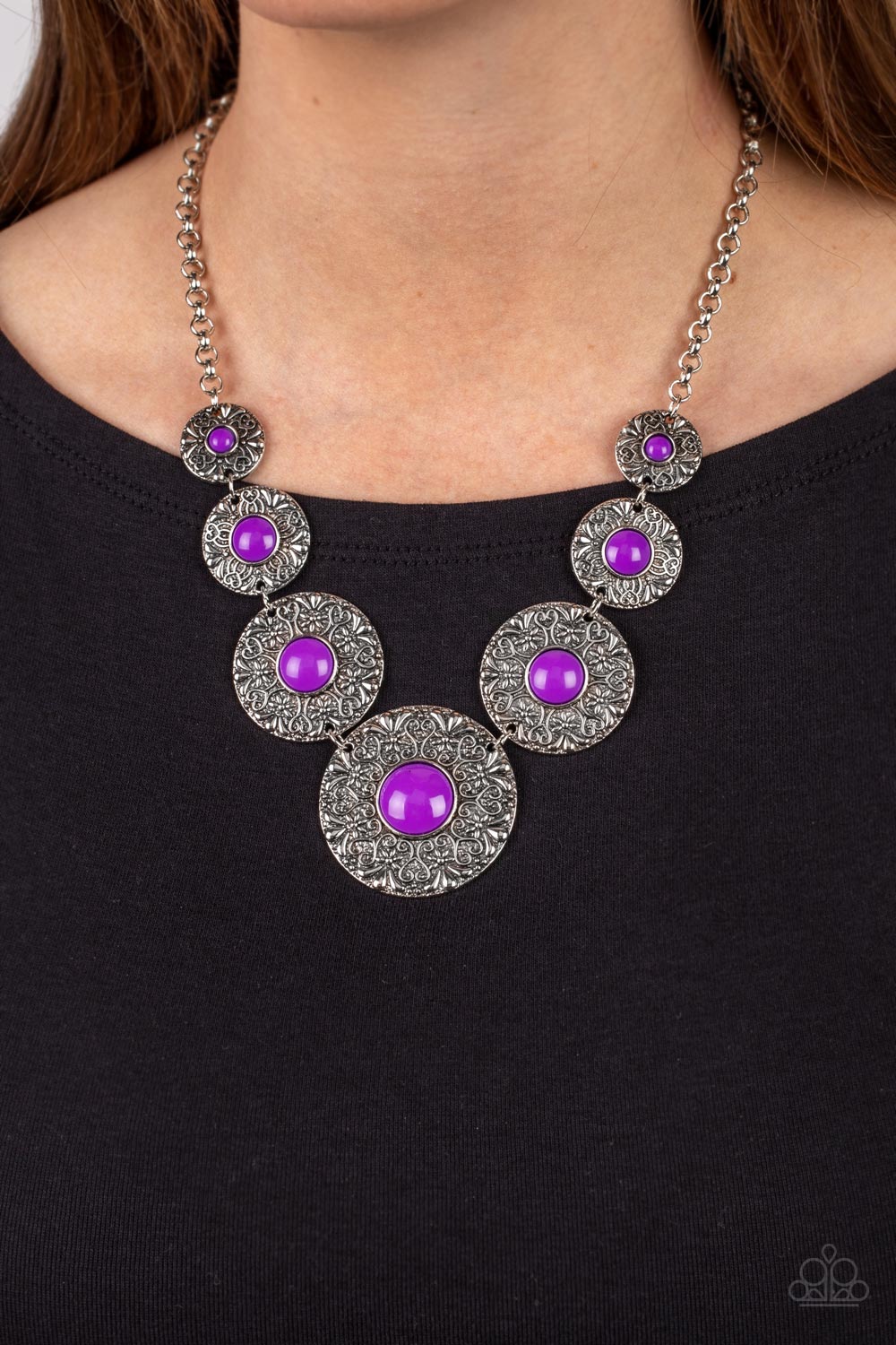 Garden Glade - Purple Necklace - Paparazzi Accessories - Alies Bling Bar