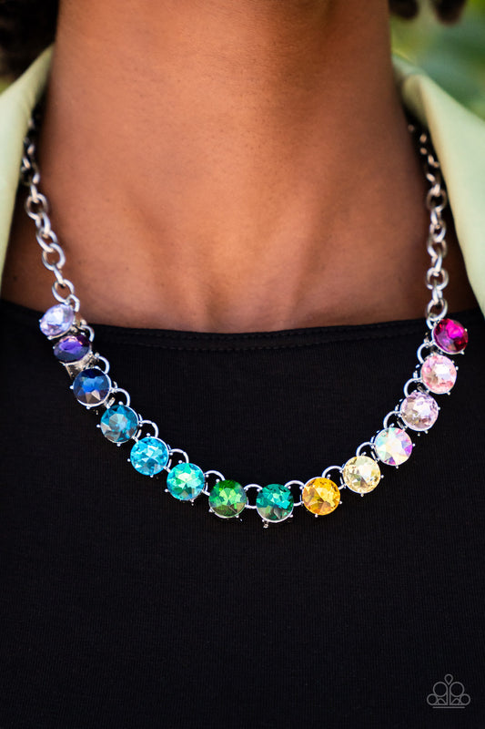 Rainbow Resplendence - Multi Necklace - Paparazzi Accessories - Alies Bling Bar