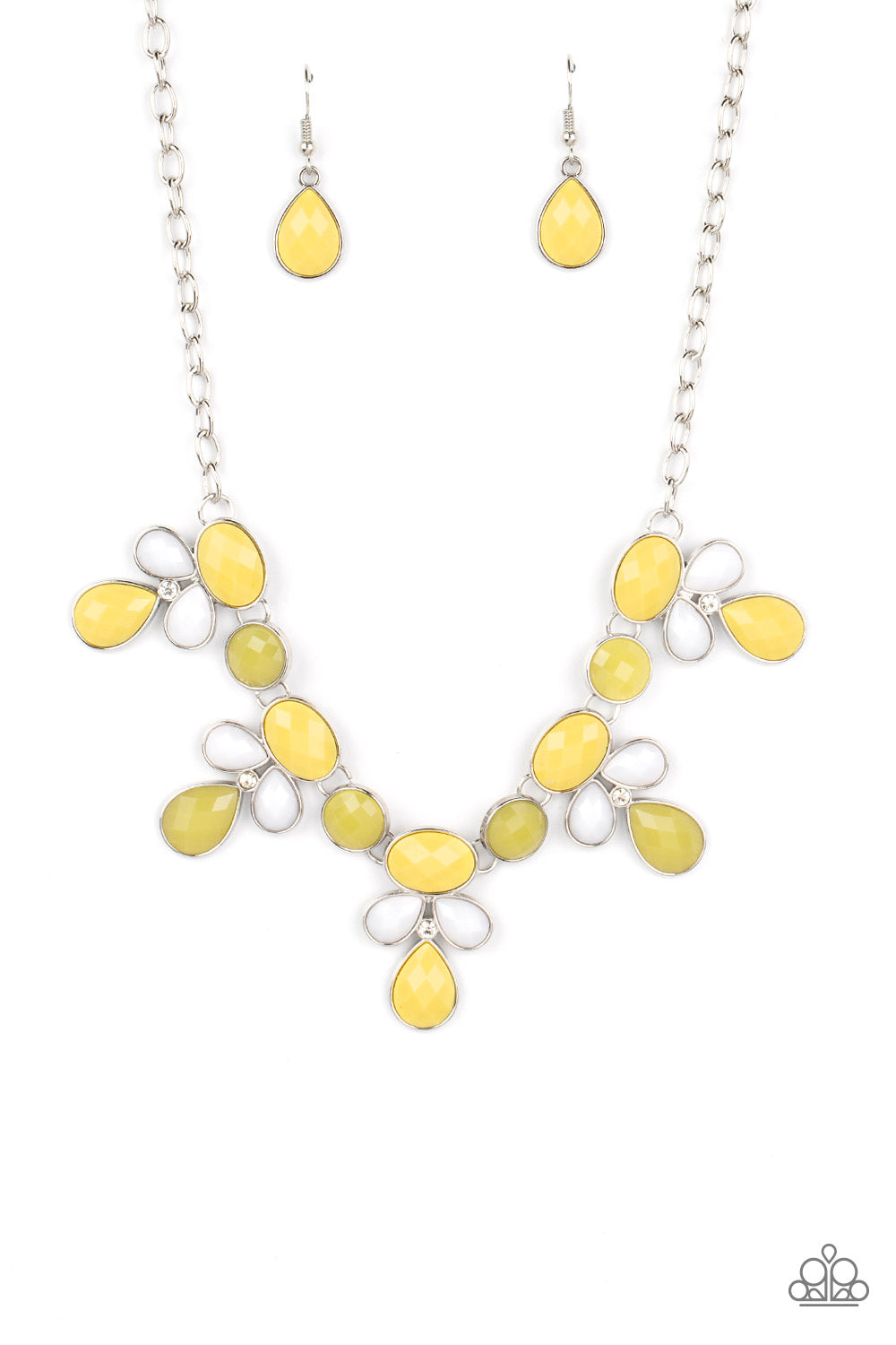 Midsummer Meadow - Yellow Necklace - Paparazzi Accessories - Alies Bling Bar