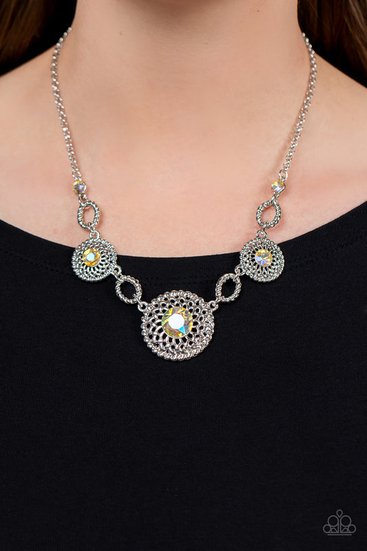 Paparazzi - Cosmic Cosmos - Yellow Necklace - Alies Bling Bar