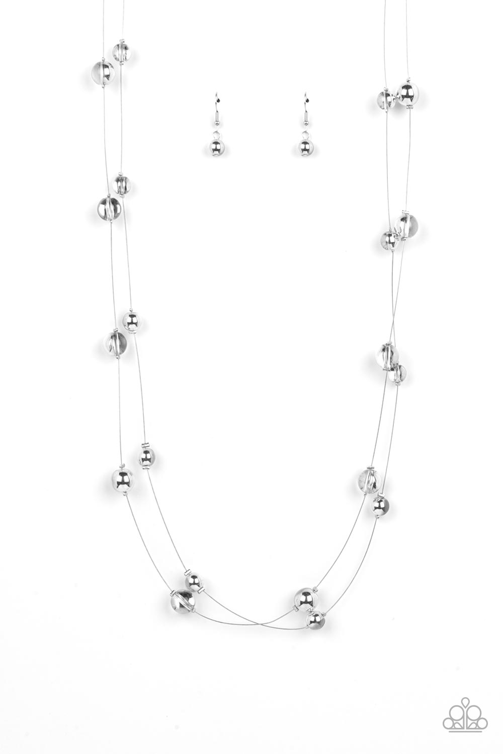 Interstellar Illusions - Silver Necklace - Paparazzi Accessories - Alies Bling Bar