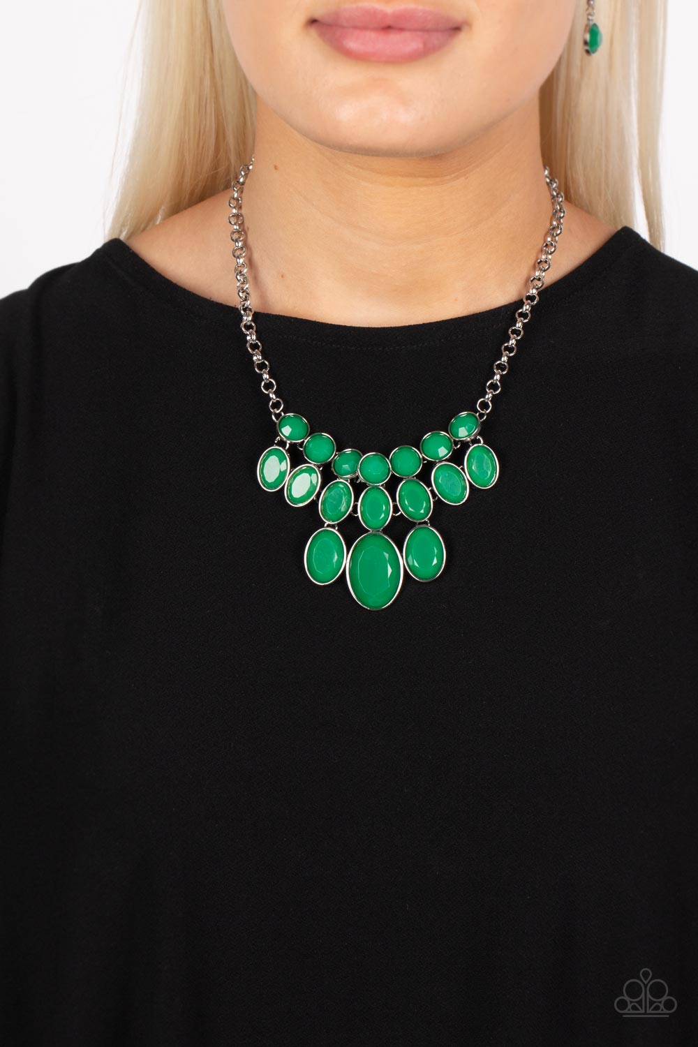 Delectable Daydream - Green Necklace - Paparazzi Accessories - Alies Bling Bar