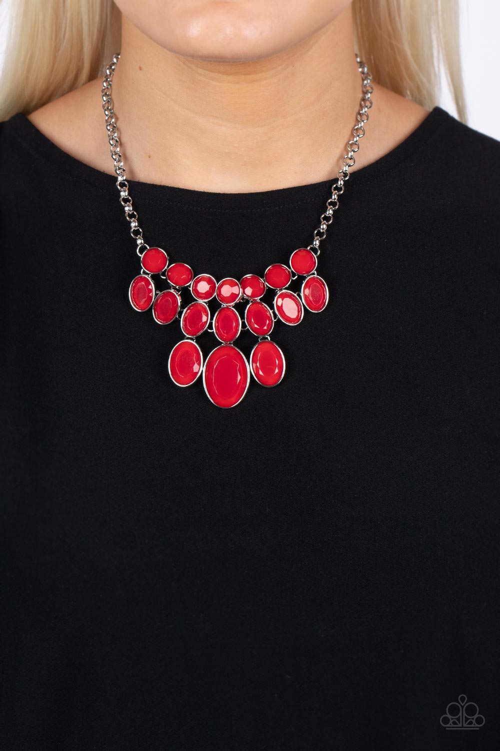 Delectable Daydream - Red Necklace - Paparazzi Accessories - Alies Bling Bar