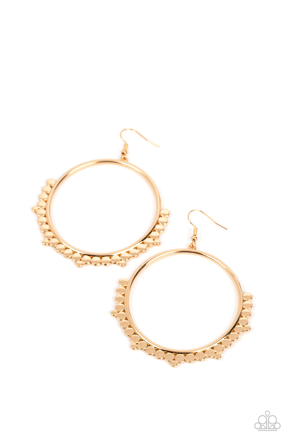 Ultra Untamable - Gold Earrings - Paparazzi Accessories - Alies Bling Bar