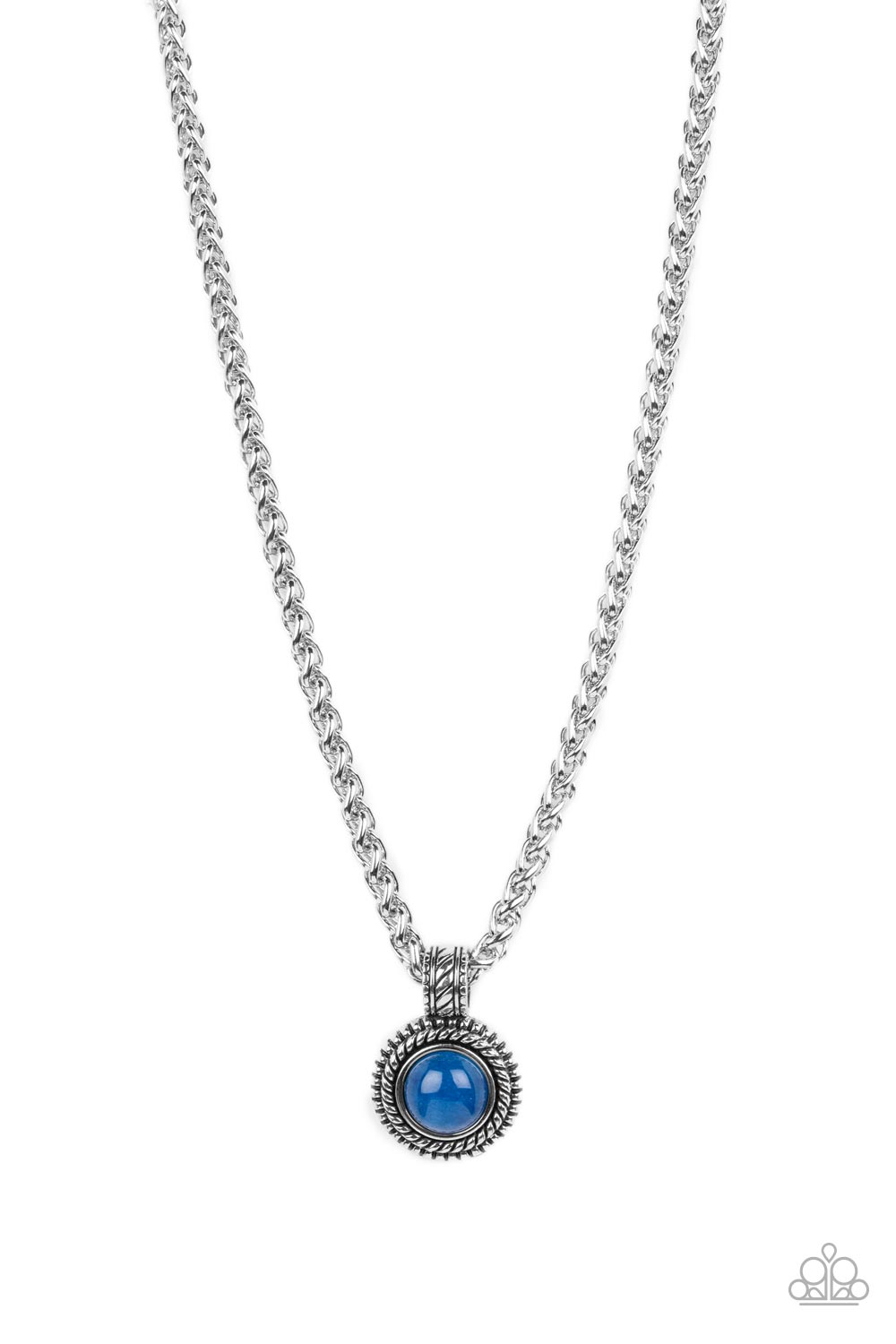 Pendant Dreams - Blue Necklace -Paparazzi Accessories - Alies Bling Bar