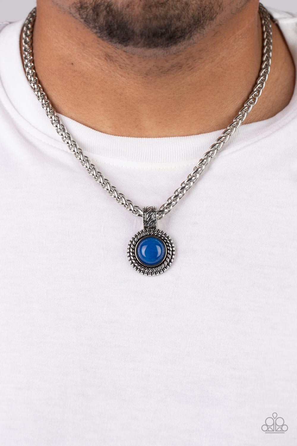 Pendant Dreams - Blue Necklace -Paparazzi Accessories - Alies Bling Bar