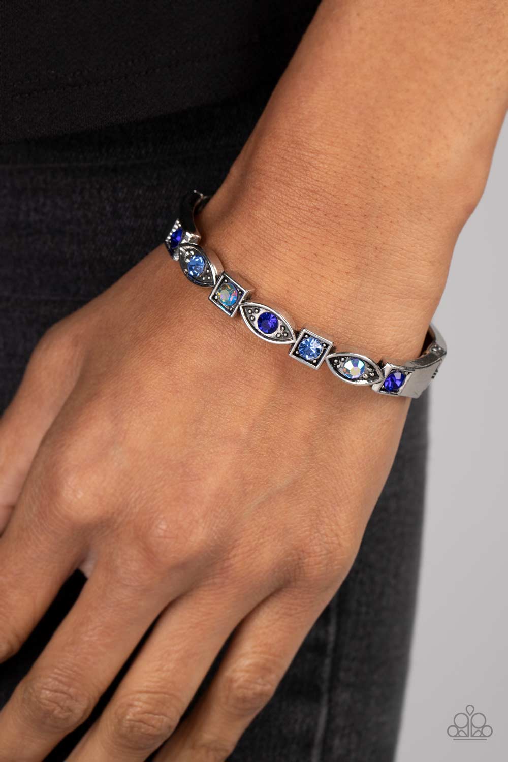 Poetically Picturesque - Blue Bracelet -Paparazzi Accessories - Alies Bling Bar