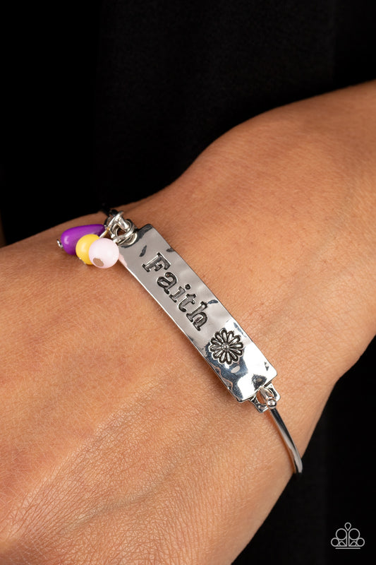 Flirting with Faith - Purple Bracelet - Paparazzi Accessories