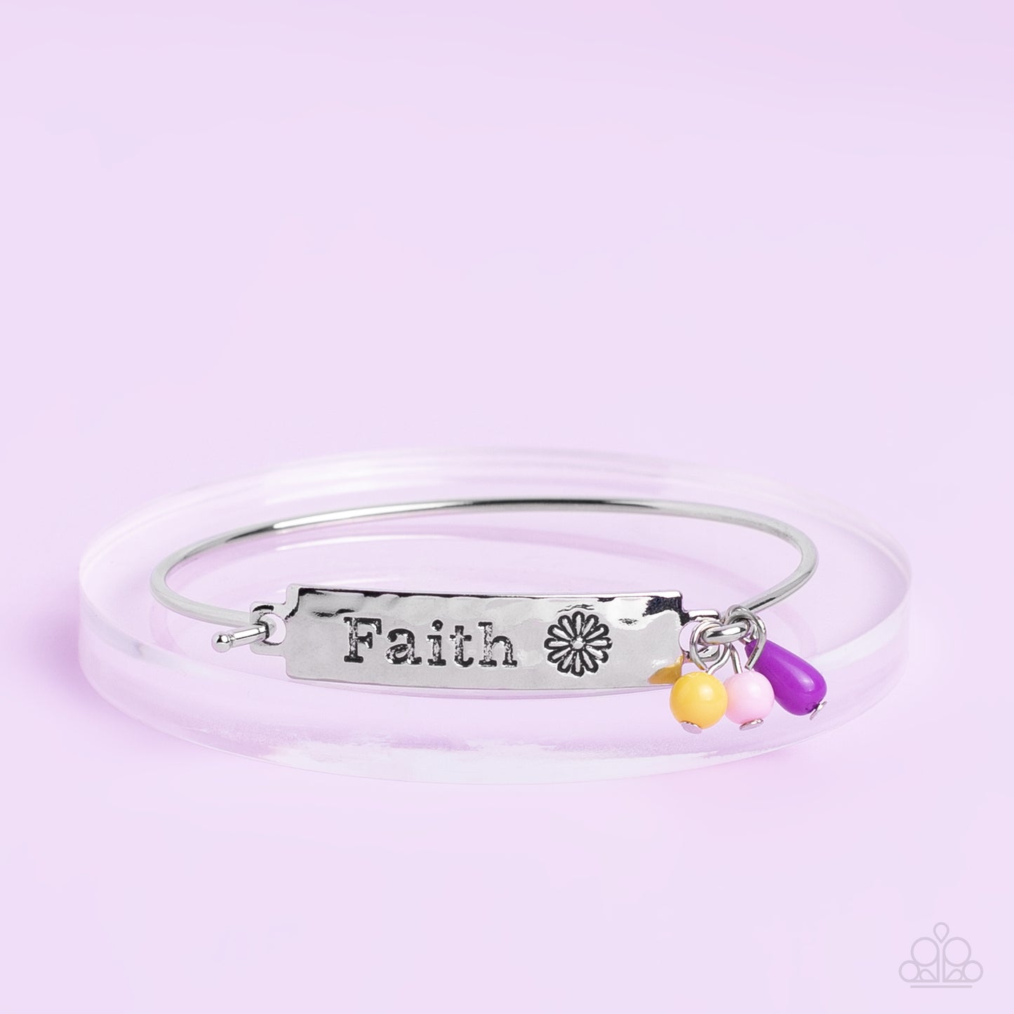 Flirting with Faith - Purple Bracelet - Paparazzi Accessories - Alies Bling Bar