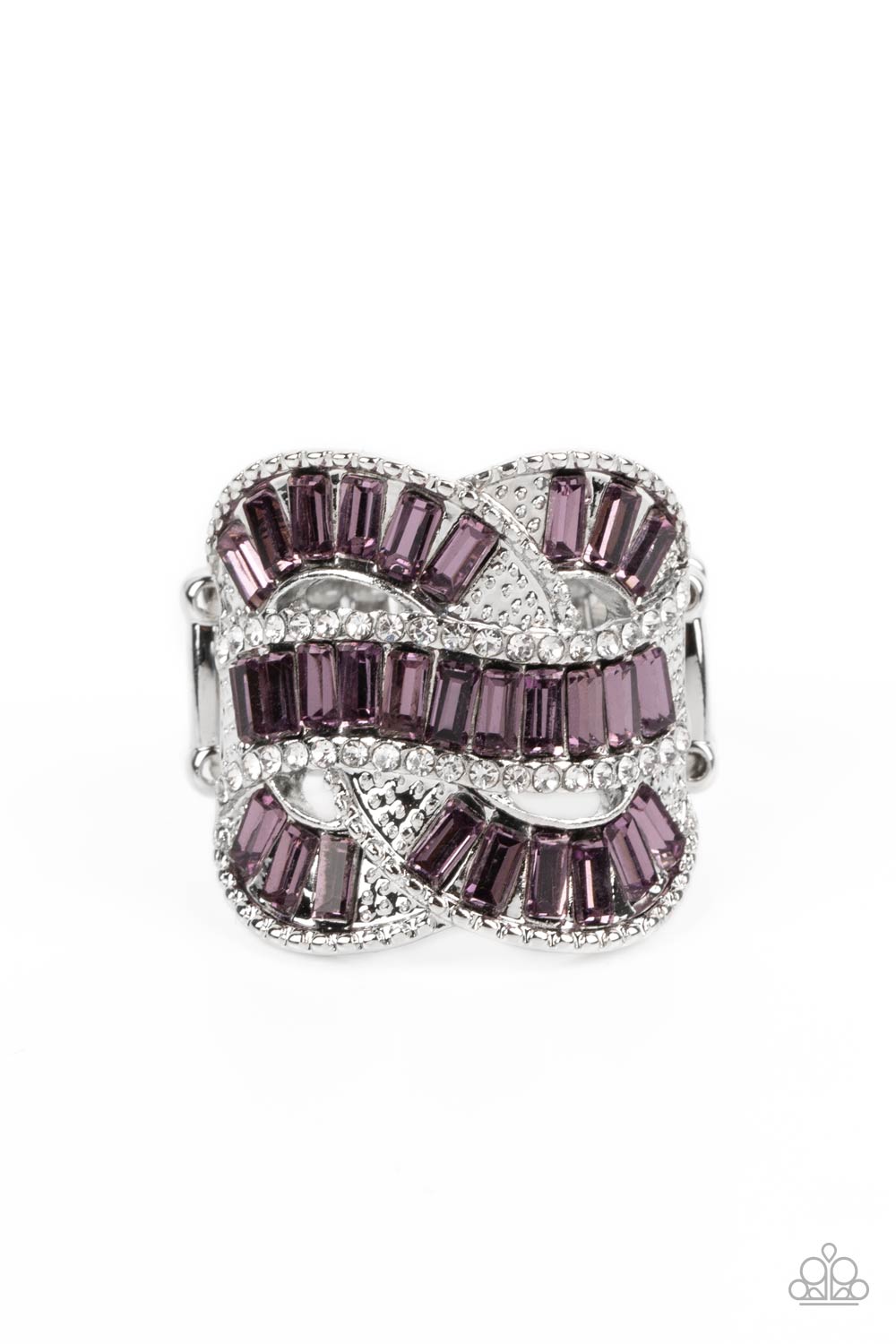 Six-Figure Flex - Purple Ring- Paparazzi Accessories - Alies Bling Bar