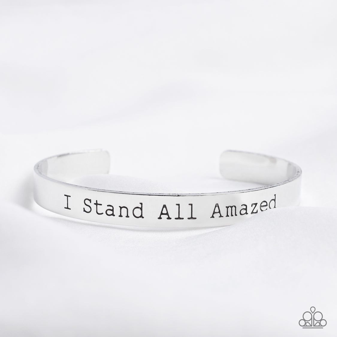 I Stand All Amazed - Silver Bracelet  - Paparazzi Accessories - Alies Bling Bar