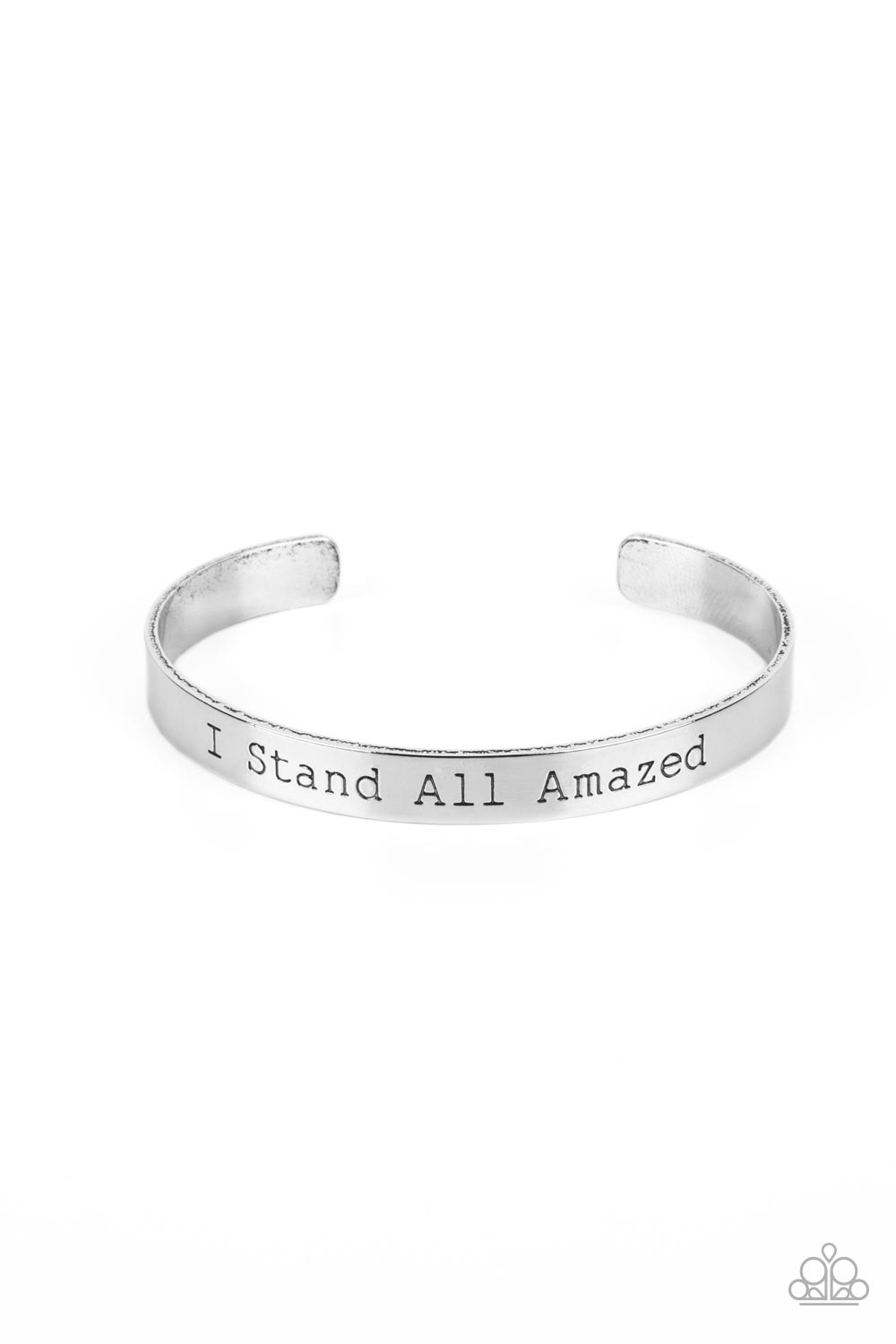 I Stand All Amazed - Silver Bracelet  - Paparazzi Accessories - Alies Bling Bar