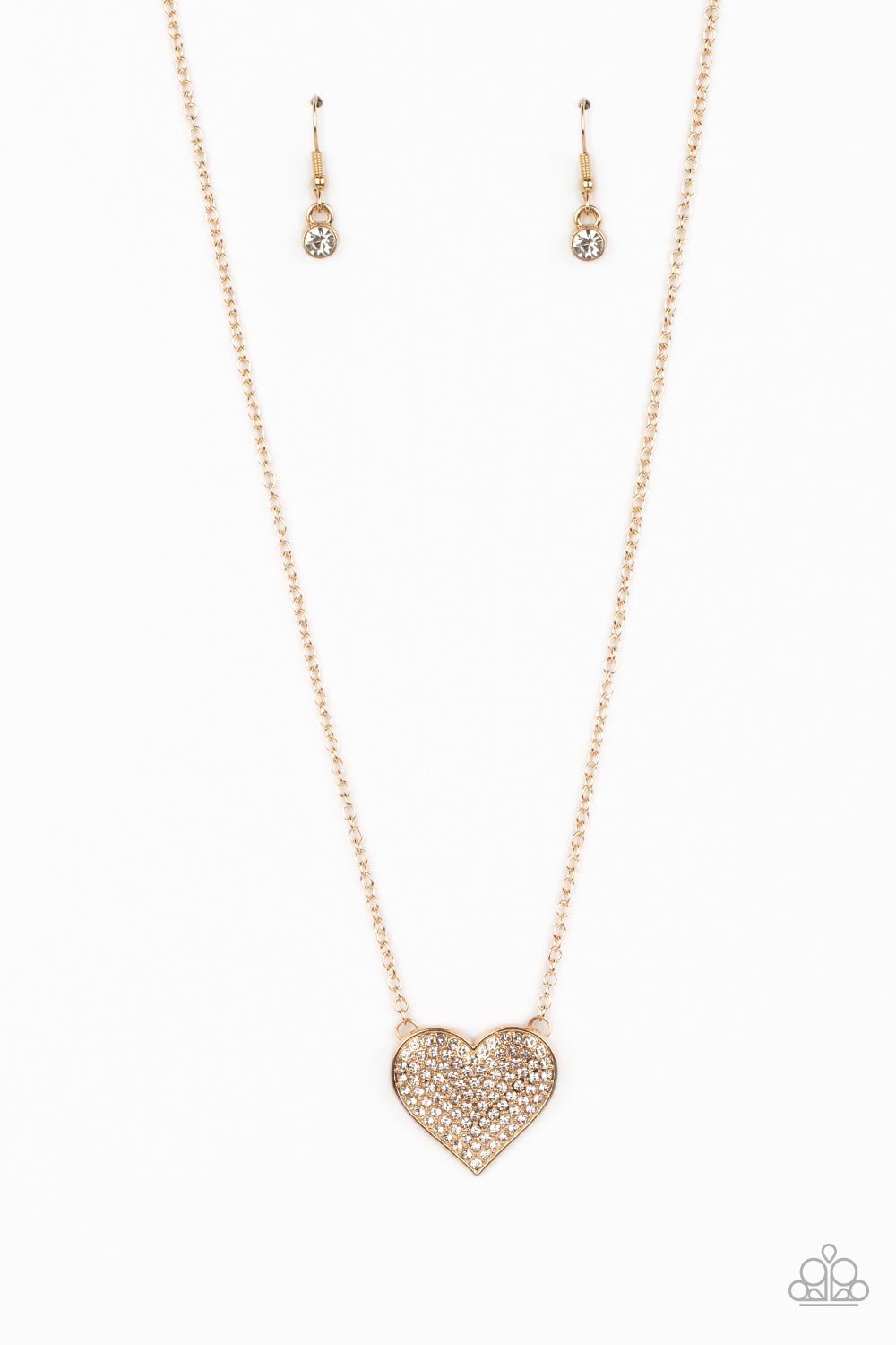 Spellbinding Sweetheart - Gold Necklace - Paparazzi Accessories - Alies Bling Bar