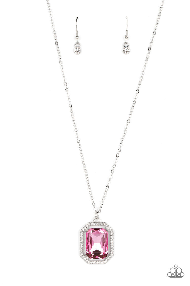 Galloping Gala - Pink Necklace - Paparazzi Accessories - Alies Bling Bar