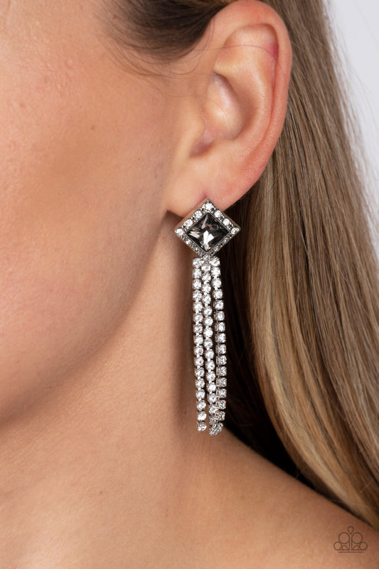 Seasonal Sparkle - Silver Earrings - Paparazzi Accessories - Alies Bling Bar