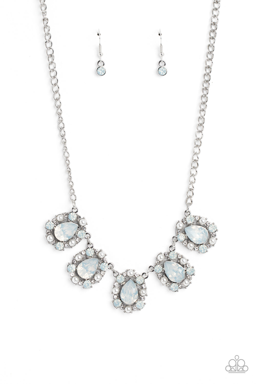 Pearly Pond - White Necklace - Paparazzi Accessories - Alies Bling Bar