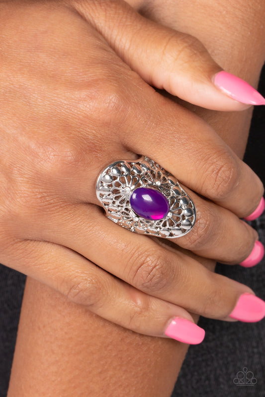 Mexican Magic - Purple Ring- Paparazzi Accessories - Alies Bling Bar