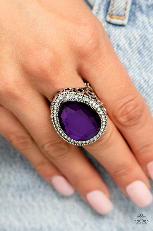 Illuminated Icon - Purple Ring - Paparazzi Accessories - Alies Bling Bar