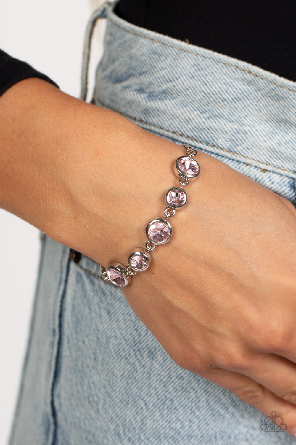 Classically Cultivated - Pink Bracelet - Paparazzi Accessories - Alies Bling Bar